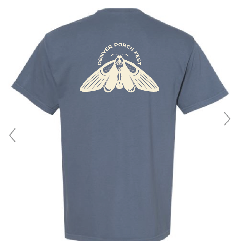 Shirt One Color Logo Back Blue, view 1
