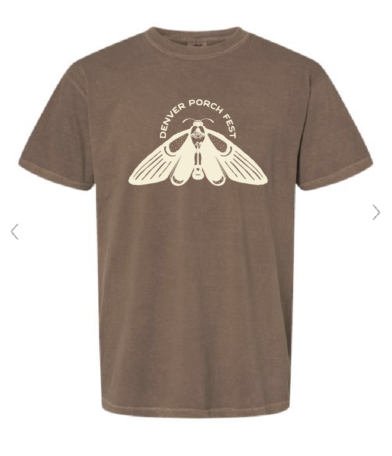 Shirt One Color Logo Front Brown, view 1
